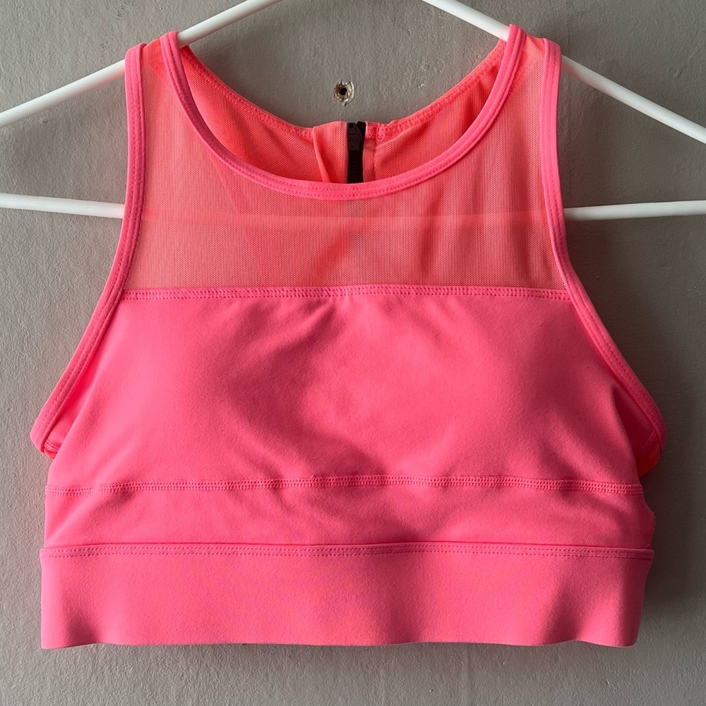 Zyia Active All star One More Rep Pink Sports Bra Size Small